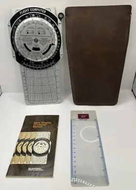 Js314305b Jeppesen Sanderson Flight Computer Slide Graphic 1981 Metal Usa Made Aviation