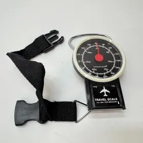 Tt08 Kikkerland Design Mechanical Luggage Travel Scale 3ft Tape Measure 77lb