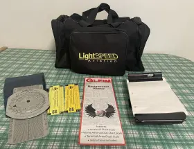 Fdf-57-b Lightspeed Santech Gleim Aero Products Research Student Pilot Flight Bag Plotter Kneeboard