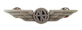 Luso Aviation 534534 Pilot Wings Aviator Shirt Lapel Pin Silver Buttery Fly Clasps