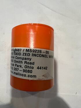 Malin Ms9226-05 New 1 Pound Roll Safety Wire .040 Oxidized Inconel