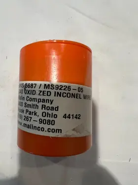 Ms9226-05 Malin New 1 Pound Roll Safety Wire .040 Oxidized Inconel