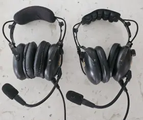 Gol1081 Marv Golden Aviation Headset / Two Pair