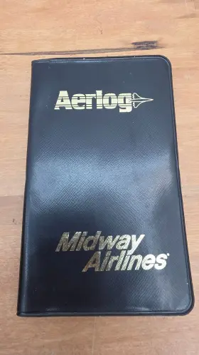 Midway Airlines 781560274001 Vintage Aerlog Flight Crew Logbook
