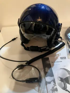 Lh050 Msa Gallet Aircraft Flight Headset Helmet Single Visor Helmut