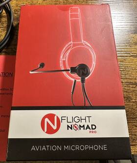 Nflightmic 703327449704 Nomad Pro Aviation Microphone For Bose Headset