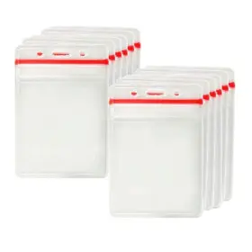 Cd001 Novah Clear Vinyl Vertical Badge Holder-pack Of 50