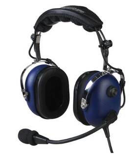 Pacific Coast Avionics Pca-4yb Passive Youth Headset Blue