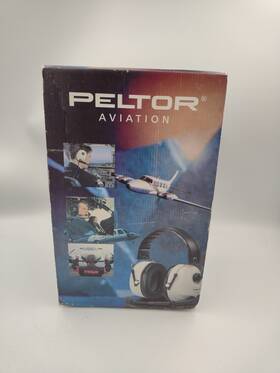 Peltor 7005 Model Passive Aviation Headset W. Mic Dual Plugs Not Tested