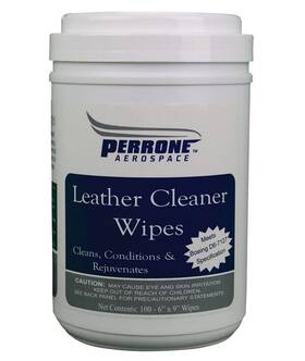 Perrone Aerospace Sw-145 - Leather Cleaner Wipes Tub 100 Ct