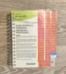 Pilatus Pc12/47e Quick Reference Handbook Emergency Procedures Manual