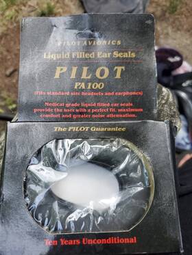 Pilot Avlonics Pa-100 Avionics Liquid Filled Ear Seals Pa 100 For Headsets And Earphones