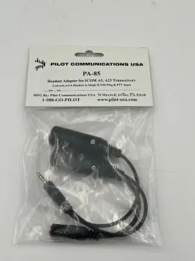 Ic-a23 Pilot Communications Pa-85 Ic-a23/a5 Headset Adpater