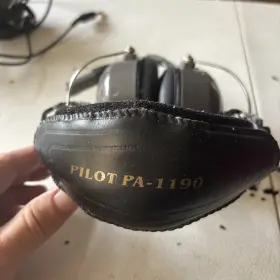 Pa-1190 Pilot Aviation Headset With Microphone For Parts