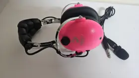 Pa-1151 Pilot Usa Pa 1151 Aviation Headset Pink With Mic Dual Plug Works Great