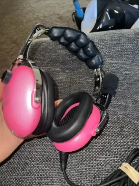 Pa-1151acg Pilot Usa Hot Pink Child Youth Aviation Headset By Pa-1151