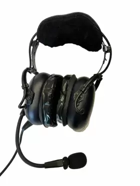 Pa-1761 Pilot Usa Aviation Headset By Pa 1761 Anr Cell Phone Connector