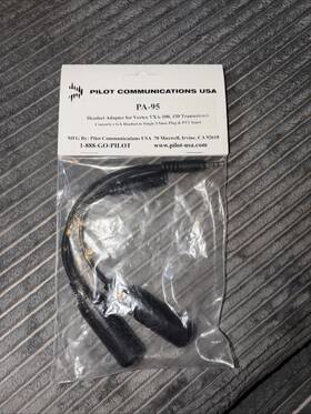Pilot Usa Pa-95 Pilotusa Headset Adapter Vxa-100 Vxa-150 Fta-550 Fta-750l Transceivers