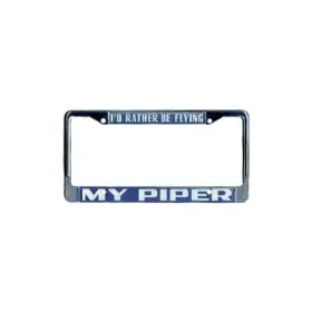 5251 Pilotmall 5248/5251 Inch Iftd Rather Be Flying My Piper Aviation License Plate Frame