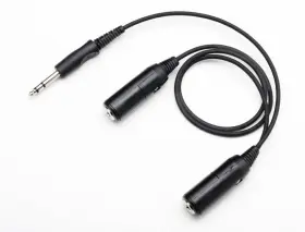 Pa-74 Pilotusa Dual Microphone Y-adapter