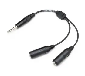 Pa-91 Pilotusa Ga Headset To .25 Inch Single Plug Adapter -