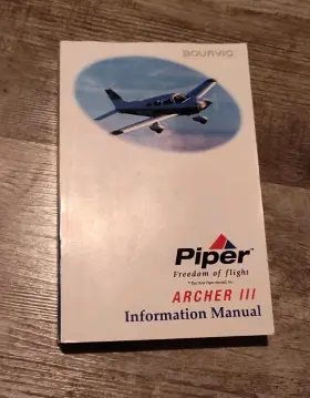 Pa-28-181 Piper 761-868 Archer Iii Airplane Information Owners Manual Part #