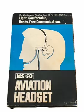 T30-1 Plantronics Ms50/t30-1 Light Weight Pilot Headset With Box Manuals Accessories