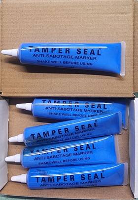 Prime Guard Ws20b Blue Tamper Seal Anti-sabotage Marker Made In Usa 5 Tubes