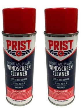 Prist Pgc13 2 Windscreen Cleaner Aerosol Spray Polycarbonate Acrylic Plastic And Glass