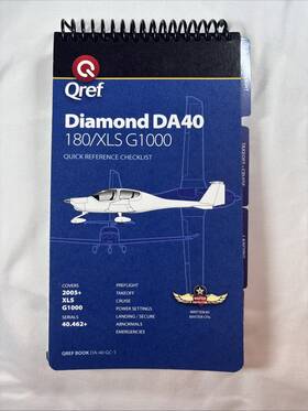 Qref Da-40-1 Diamond Da40 G1000 2005 Book Aircraft Procedure Checklist