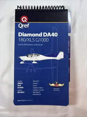 Da-40-1 Qref Diamond Da40 G1000 2005 Book Aircraft Procedure Checklist