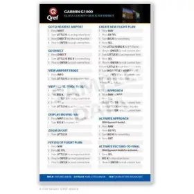 Ga-1000-2 Qref New Garmin G1000 Card