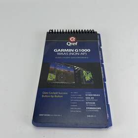 Qref Ga-1000-w-1 Garmin G1000 Waas Quick Reference Checklist Book By Qref. Clean Used Condition