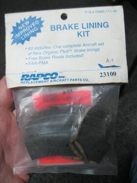 Rapco Ra66-111-4k New Old Stock Ra66-111 4 Pack Brake Lining Kit 23100