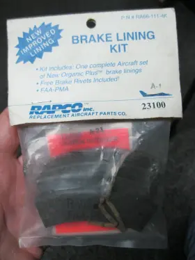 Ra66-111-4k Rapco New Old Stock Ra66-111 4 Pack Brake Lining Kit 23100