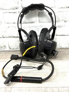Roanwell Am-3597 Vtg C/a Military Aviation Headset And Microphone Parts Or Repair