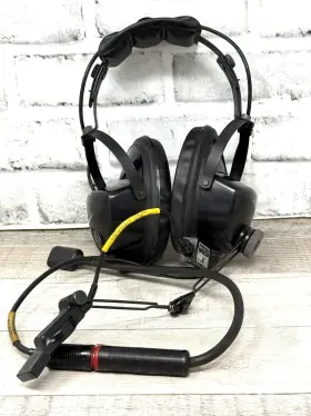 Am-3597 Roanwell Vtg C/a Military Aviation Headset And Microphone Parts Or Repair