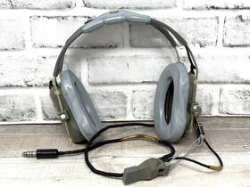 Roanwell H-157 Vtg H 157 A/c Military Aviation Headset And Microphone Parts Or Repair