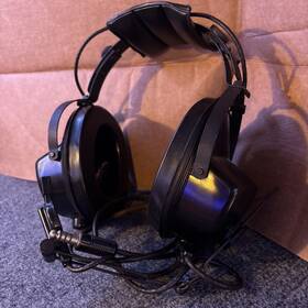 Roanwell H-187 H-143/aic Earphone M-87/aic Microphone Military Aviation Headset 82872
