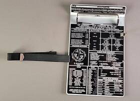 Saunders Mfg Wa-230 Pilot Information Knee Clipboard Aluminum Fly Informed From 1986