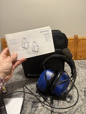 Sennheiser Hme-100 Hme 100 Aviation Headset With Ga Plug