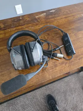 Hmec-466 Sennheiser Hmec 46 Anr Aviation Headset Like New Barely Used Clear