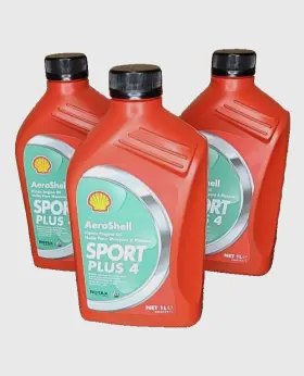 550041176 Shell Aeroshell Oil Sport Plus 4 Expiration Jan 2020 3pk