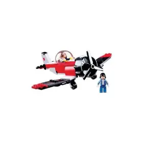 Sluban 766802449378 Aviation - Building Blocks Red Airplane