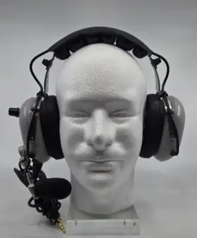 11-03762 Soft Comm C-40s Pro-am Stereo Headset Aviation With Dual Ga Plug Jacks