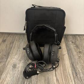 Softcomm 0102 Aviation Headset Black With Microphone Bag