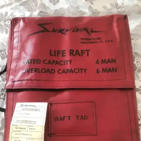 Raf1104-102 Survival Products Aviation Life Raft Personal Locater Beacon And Suspender Jackets