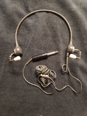 258gcaa Telex Vintage Helicopter Pilot Headphones