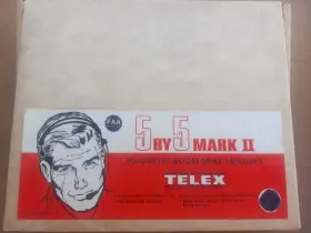 62629-00 Telex Vintage 5x5 Mark Ii Magnetic Boom Headset Pilot Jet Single Side Iob