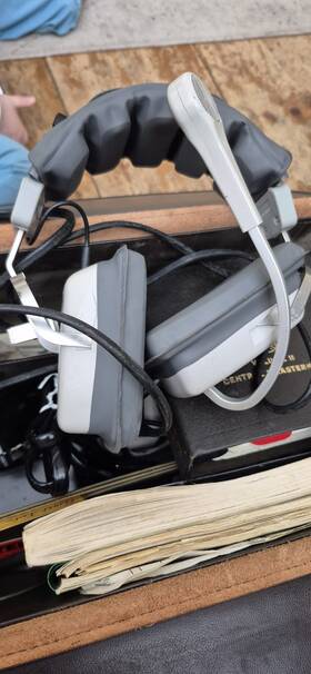 Telex 63950-d950 Vintage Aviation Headset E-950 Made In The Usa Untested